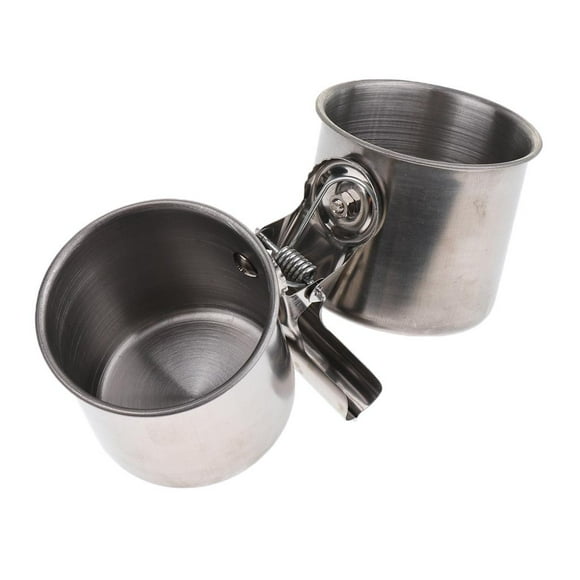 Tazas Dobles para Pájaros Agua Accesorios de Animales Pequeño Fácil de Usar Elegante Sunnimix Comedero de alimentación de aves