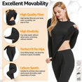 thumbnail image 5 of Crew Neck Base Layer Set Women's Thermal For Sports And Skiing, 5 of 5