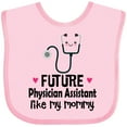 thumbnail image 3 of Inktastic Future Physician Assistant Like Mommy Girls Baby Bib, 3 of 4