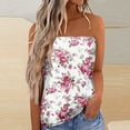thumbnail image 2 of RMGVDSD Women's Floral Tube Tops Women Print Strapless Bandeau Tank Summer Backless Tube Top Sleeveless Loose Holiday Shirts Blouses Versatile Camisoles, 2 of 5