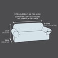 thumbnail image 3 of SmartFit Waterproof Stretch Loveseat Slipcover, Textured Fabric, 1-Piece, Machine Washable, 3 of 8