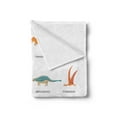 thumbnail image 2 of Tyrannosaurus Soft Flannel Fleece Throw Blanket, Different Type of Dinosaurs Fossil Characters Paleontology Jurassic, Cozy Plush for Indoor and Outdoor Use, 60" x 80", Multicolor, by Ambesonne, 2 of 5