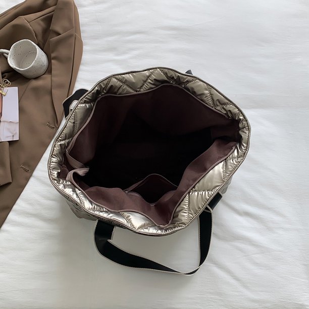 Rhombic Lattice Commute Bag Bolsa de mujer de gran capacidad con asa superior acolchado para el trabajo Hugtrwg Para Estrenar