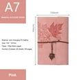 thumbnail image 4 of Loose-leaf Refillable Notebook Lightweight Portable Notebook for Travelers Writers  Red A6, 4 of 8