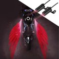 thumbnail image 1 of YSTIANN Motorcycle Angel Wing Projector Lights - Universal Waterproof Underglow LED for Bikes, Scooters & Cruisers (Red) WJ85-2146, 1 of 7