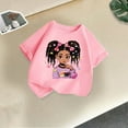 thumbnail image 4 of Frwgonr Toddler Girls Short Sleeve T-shirts Short Sleeve Shirts for Girls Kids T-Shirts Tees Summer Tops Size 3T-12, Pink, 4 of 4