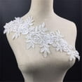 thumbnail image 1 of 2pcs Apliques de Encaje Accesorios Acolchado Recorta Artesanías Adornos Decoración Boda Simple Hermoso Elegante Mujeres Niñas Color 3 perfecl Apliques de encaje blanco, 1 of 8