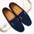 thumbnail image 3 of Big Size Men's Casual Loafers Slip On Leather Shoes Comfortable Lightweight Driving Shoes Male Moccasins Classic Penny Loafer Flats Boat Shoes Outdoor Walking Shoes, 3 of 13