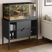 Shininglove 120-Gallon Reptile Terrarium 4'x2'x2' - Bearded Dragon Tank W/Sliding Glass Doors, Tempered Glass & Aluminum Frame, Stackable Habitat for Snakes/Lizards