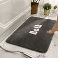 thumbnail image 2 of Ohufall Washable Microfiber Bathroom Rug Non Slip Super Absorbent Quick Dry Bath Mat For Shower Floor, 2 of 5