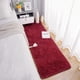 thumbnail image 3 of Tapete corredor Chicrug suave de peluche esponjoso 60x180 cm rojo vino, 3 of 7
