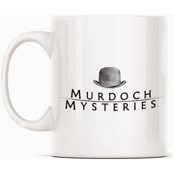 Murdoch Mysteries Logo Mug Gift, White Funny Sarcasm Coffee Cup Novelty