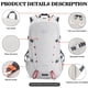 thumbnail image 5 of Mochila BAGPARKK, grande, 35 L, ligera y plegable, gris, 5 of 7