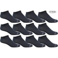 thumbnail image 4 of Yacht & Smith Wholesale Men's Cotton Shoe Liner Training Socks Size 10-13 (Navy, 12), 4 of 6