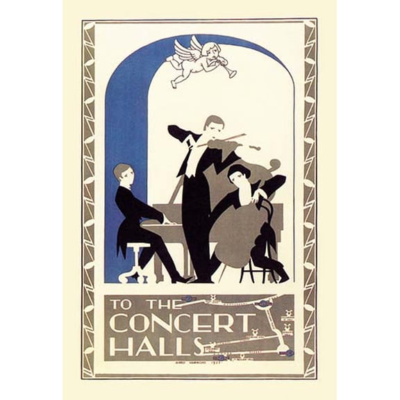 To the Concert Halls Museum quality giclee print canvas wrap(20" x 30")