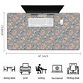 thumbnail image 5 of Long Mouse Pads for Desk,Flower Princess Pattern Desk Mats on Top Of Desks, Desk Mouse Pad Extra Large with 3mm Non-Slip Base and Stitched Edge for Gaming,Office,Work,Home 47.3"x23.6", 5 of 6