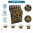 thumbnail image 6 of Yellow Sunflowers Table Runner - 48 Inch Long Western Star Brown Farmhouse Plaid Cotton and Linen Blended Dress Scarves Farmhouse Table Runner for Kitchen Dining, Coffee Table, 13" x 48", 6 of 8
