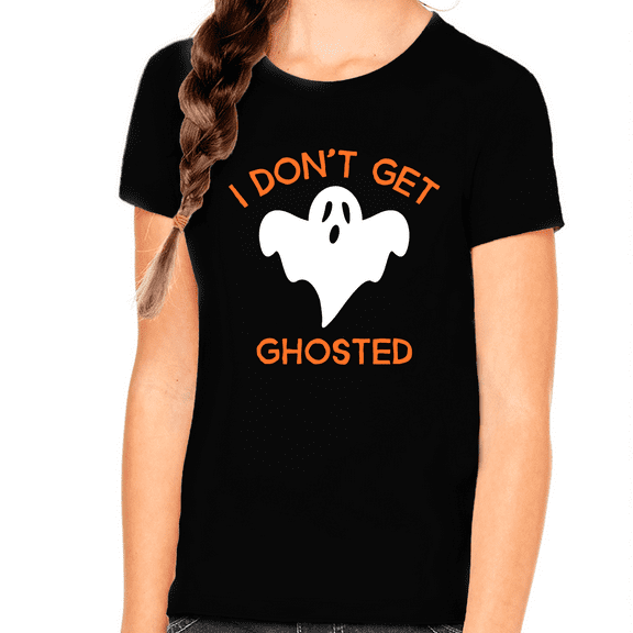 Cute Ghost Halloween Shirt Girls I Don't Get Ghosted Halloween Tshirts Girls Kids Halloween Shirt