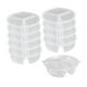 thumbnail image 3 of Contenedor de caja de refrigerio,Contenedor para bocadillos con tapa Mini tazas de salsa,Contenedores para refrigerios de 3 compartimentos a prueba de fugas,Recipiente para condimentos y salsa, 3 of 8