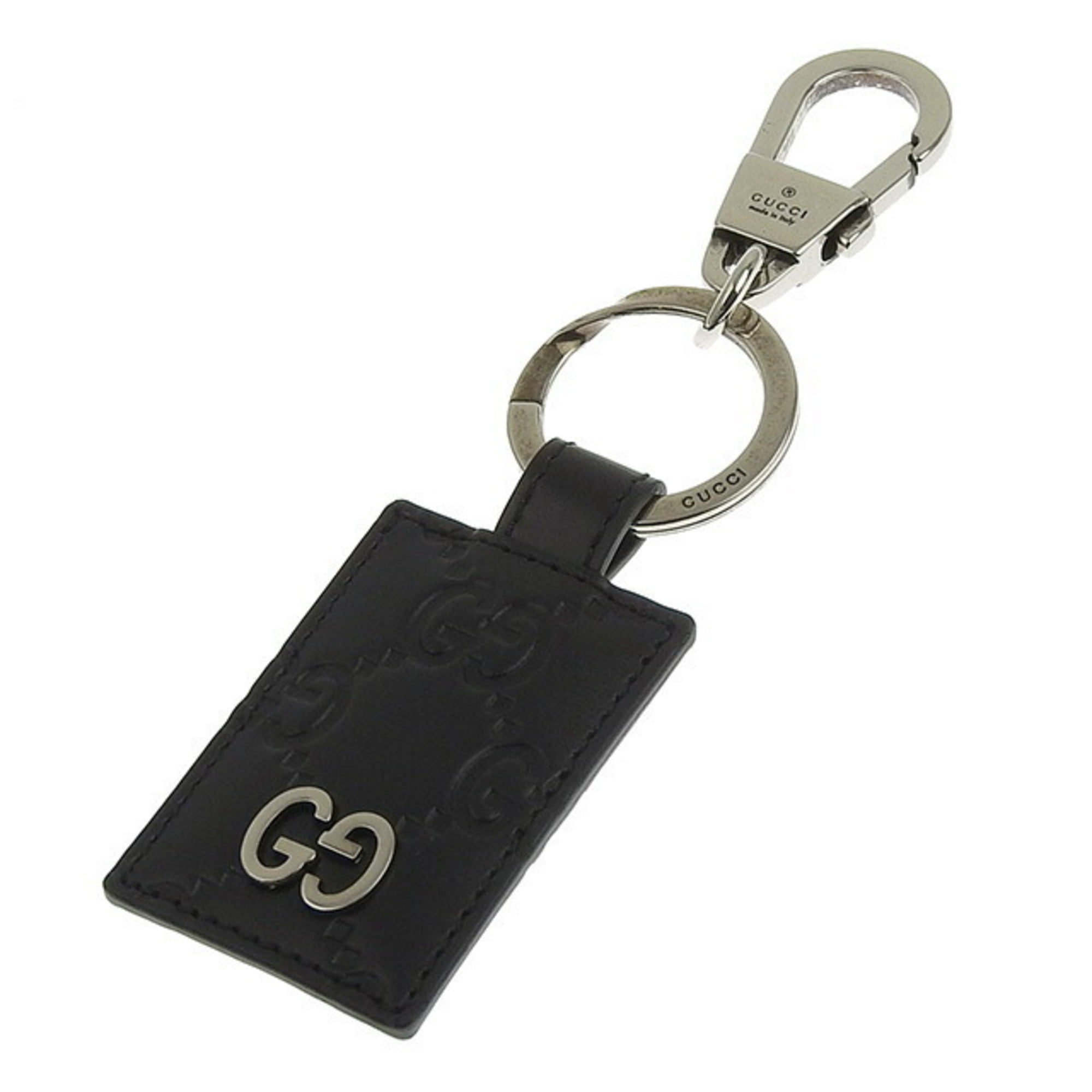 Authenticated Used Gucci GUCCI Keyring Men's Signature Leather