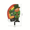 thumbnail image 3 of MXTPOV St Patricks Day Decorations Outdoor, Gnomes Lucky Rainbow Garden Stakes for Lawn Patio Yard, Yard Signs for Garden Decor, Home Decor, 3 of 5
