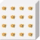 thumbnail image 1 of 128 pegatinas de abejas, insectos, pequeñas, redondas, impermeables, autoadhesivas, para álbumes de recortes, planificadores, decoraciones, 1 of 9