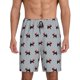 thumbnail image 1 of Balery Polka Dot Christmas Dog Pantalones cortos de pijama de punto de algodón para hombre con cinturilla y bolsillos-Large, 1 of 6