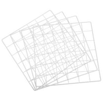 FRCOLOR White Iron Grid Panel Display Rack for Home 4 Pieces Wall Mount Jewelry Organizer with Sleek Design