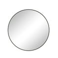 thumbnail image 3 of Wall Mirror 42 Inch Black Circular Mirror Metal Framed Mirror Round Vanity Mirror Dressing Mirror, for Bathroom, Living Room, Bedroom Wall Decor, 3 of 15