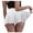 White, variant on Women's High Waist Ruffled Shorts Mini Pleated Fitness Shorts Skirt, Sizes S-XXL