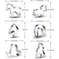 Horse Cowboy Cookie Cutters Shapes Baking Set 6 Pieces Stainless