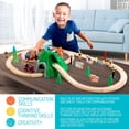 thumbnail image 3 of 50pc Mountain Train Set for Toddler with Double-Side Train Tracks compatible with all major name brand Toys Train Sets, 3 of 6