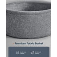 thumbnail image 5 of 2 Tier Round Side Table With Storage Basket U Shaped Support Nightstand For Living Room Bedroom, 5 of 6