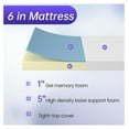 California King Mattress, 6 Inch Firm Mattress, King Memory Foam