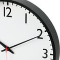 thumbnail image 5 of Mainstays 11.5” Quartz Black & White Schoolhouse Wall Clock with Red Second Hand, 5 of 7
