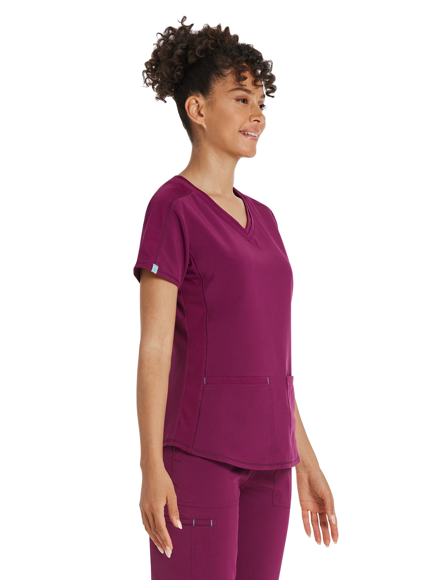 Scrubstar Women's Premium Performance Stretch Double V-Neck Scrub Top, Sizes XS-3XL