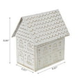 thumbnail image 2 of Gold And White Gingerbread Metal House, 2 of 3