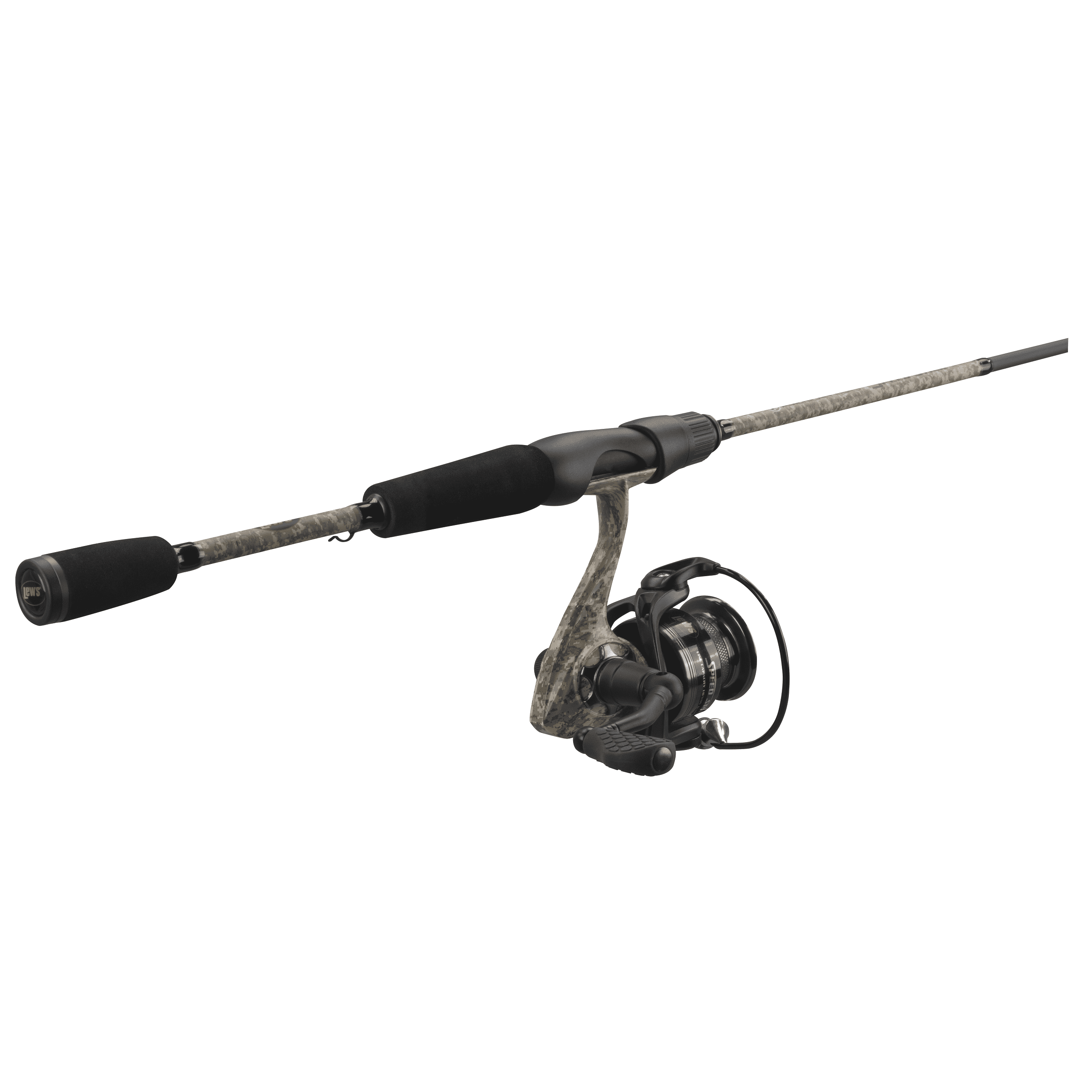 Lew's American Hero Camo 400 6.2:1 7'-2pc Med Spinning Combo IM7 