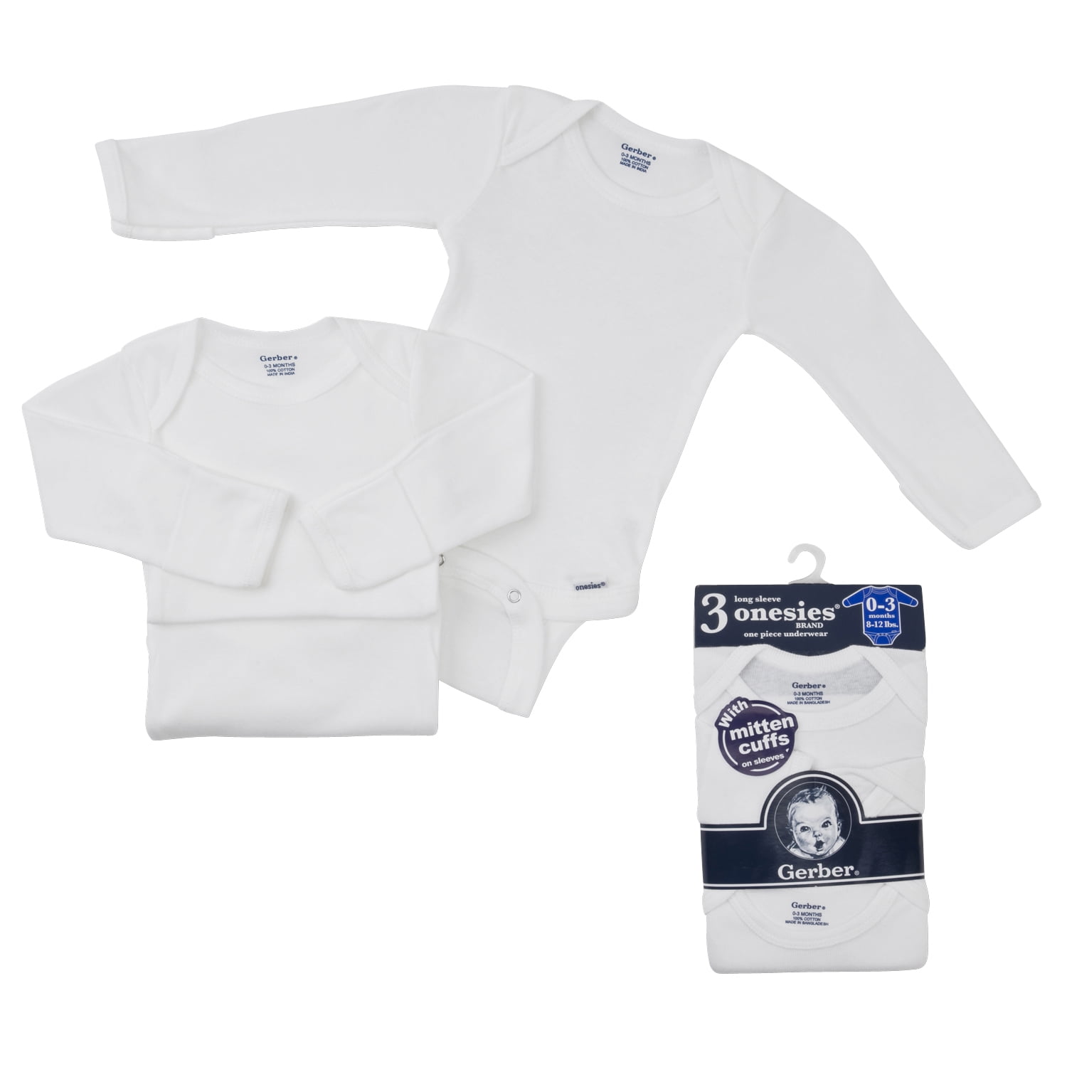 gerber long sleeve onesies