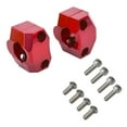 thumbnail image 3 of Mango del manillar del manillar de la motocicleta, accesorios de motocicletas, adaptador, abrazadera de montaje de aleación de aluminio para ATV de rojo, 3 of 8