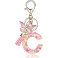 thumbnail image 2 of Porte-clés Lettre A-Z Pendentif Papillon à Franges Porte-Clés, 2 of 3