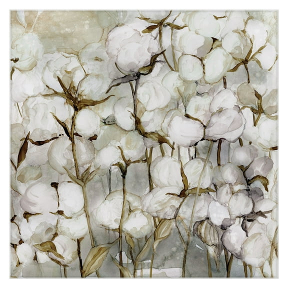 Masterpiece Art Gallery Cotton Field By Carol Robinson Canvas Art Print 24" x 24"