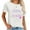 White, variant on My Grandkids Are My Favorite Funny Grandma Chic Women's Short Sleeve T-Shirt – Trendy Top with Cool Graphic Print