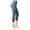 Bleu Mer Capri, variante sur Leggings Confortables - Contrôle du Ventre Brossé Taille Haute 5 Pouces Capri et Shorts de Cycliste pour Femmes - Capri Noir - P-M-L
