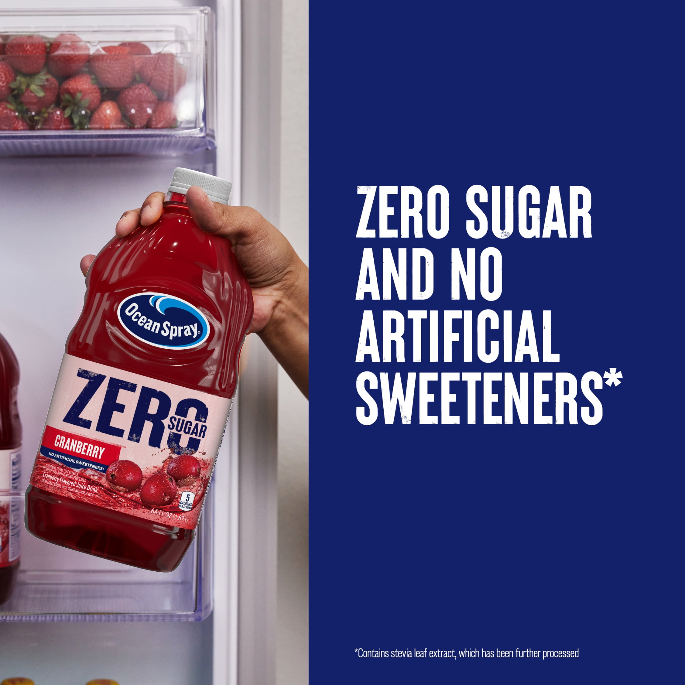 Ocean Spray® ZERO Sugar Cranberry Juice Drink, 64 fl oz Bottle