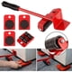thumbnail image 1 of Kit de movimiento de muebles pesados sin esfuerzo, kit de movimiento de muebles, palanca de muebles y kit de carro, 1 varilla de elevación y 4 ruedas móviles, hasta 400kg,11 Afortunado Sencillez, 1 of 2