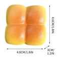 thumbnail image 2 of Cififendec Realistic Simulated Bread Toast Sensory Fidget Low Rising Stress Balls Stress Relief and Party Favor Gift for Adult and Worker Relax Party Favor, 2 of 4