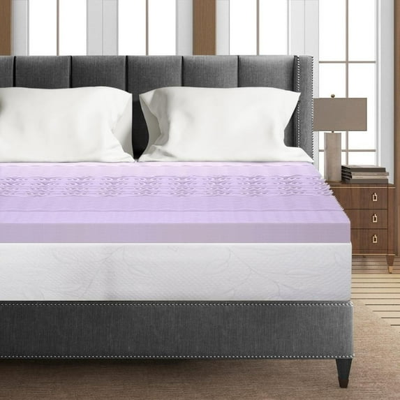 Crown Comfort 3 Inch 5-Zone Topper with Lavender Infused -