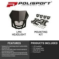 thumbnail image 2 of POLISPORT LMX Headlights Black  #143883, 2 of 8