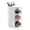 White, variant on Hair Accessories Organizer, 3-Tier Rotating Clear Drawers with Brush Holder, 1 Pack White, for Vanity, Bathroom and Bedroom Storage